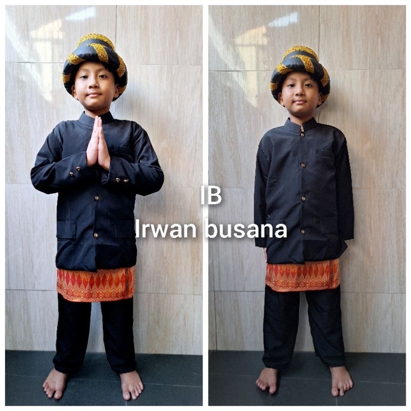 Baju pahlawan aceh /teuku umar baju adat anak anak(motif payet random)