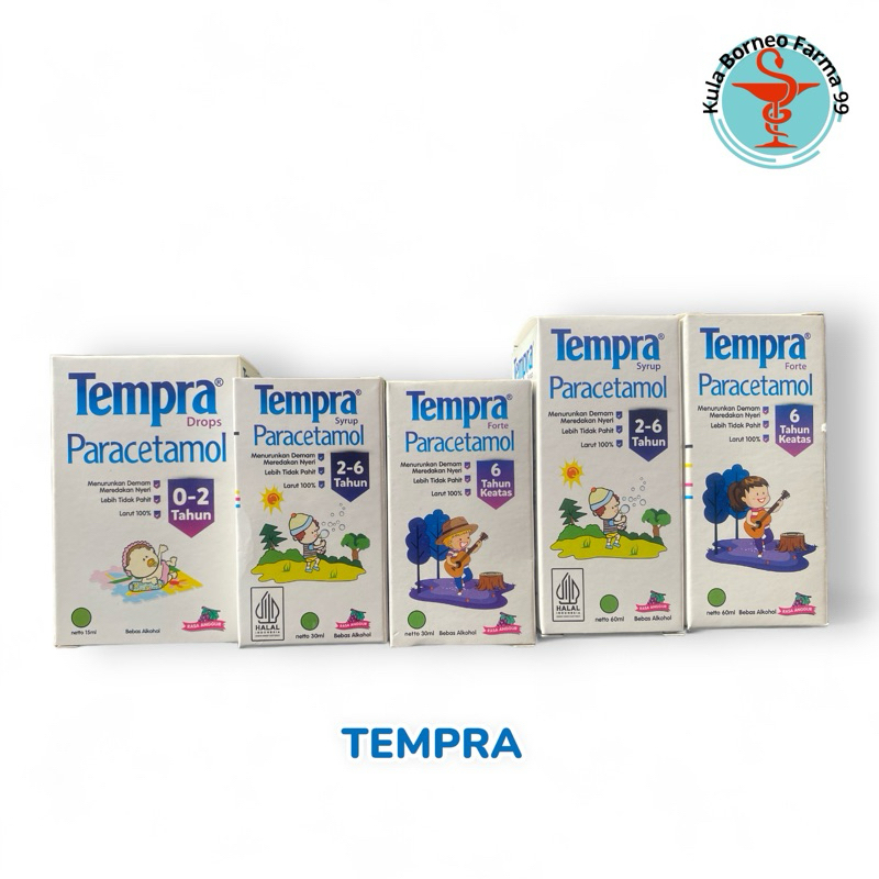 Tempra Paracetamol Drops, Syrup, Forte