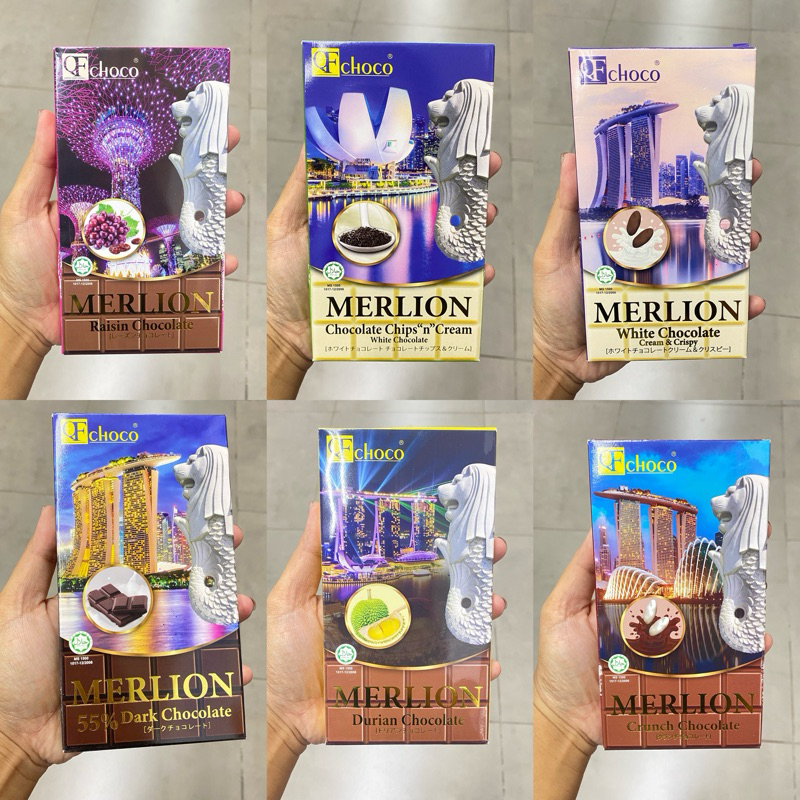 

QF CHOCO MERLION Chocolate 140gr COKLAT Import Singapore / Coklat Merlion Singapore