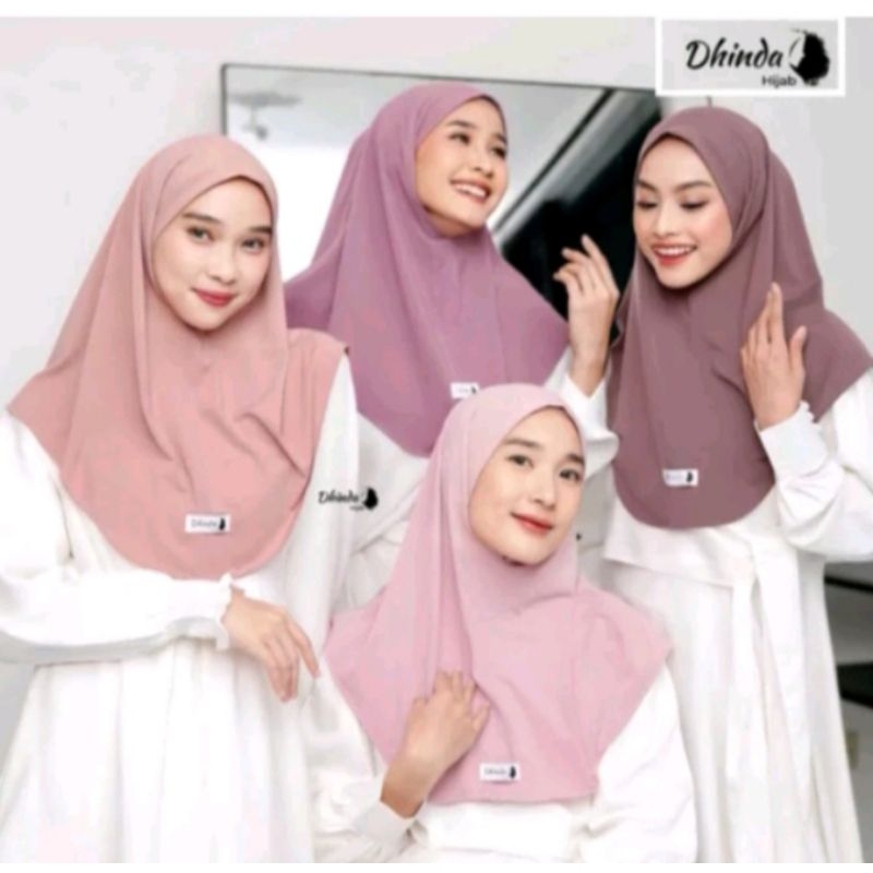Dhinda Hijab-Bergo non pet Antem Size M(Jersey Ity Terbaik) Jilbab cantik