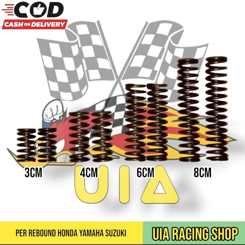 Per Suling Shock Depan Per Rebound Satu Set Panjang 3 cm 4 cm 6 cm 8 cm