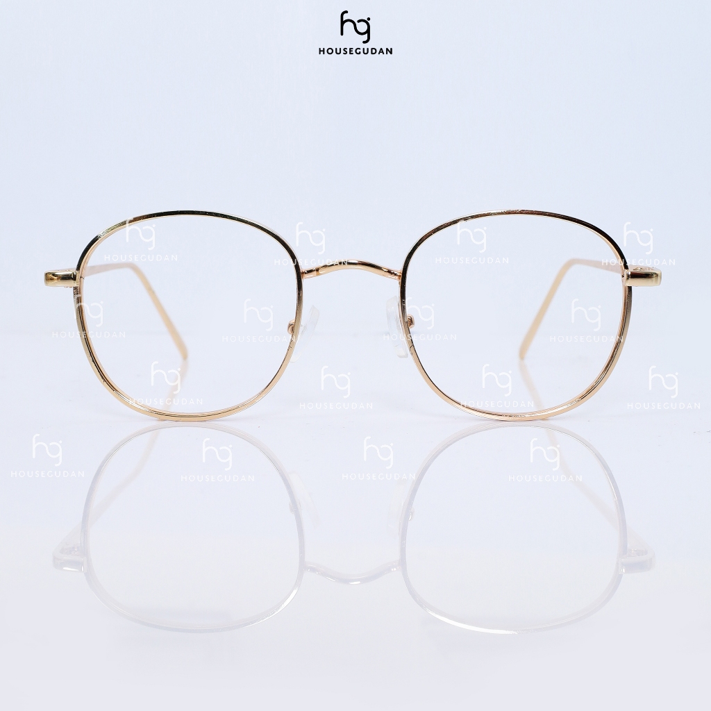 housegudan - Frame Kacamata Kamari Oval Titanium Pria dan Wanita
