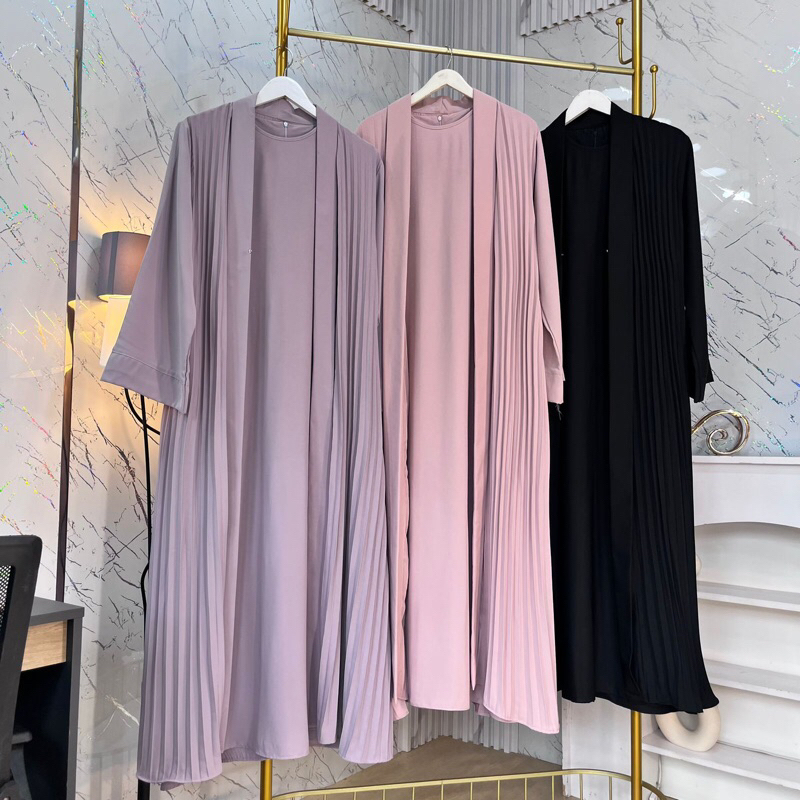 Dress panjang outer & inner juragan gamis by pastelo
