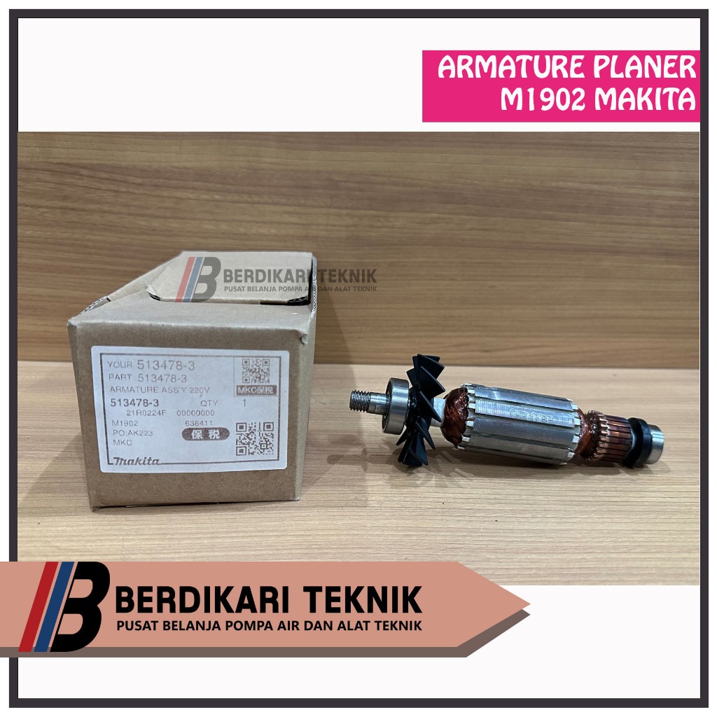 Armature Angker Rotor Planer Pasah Ketam Serut Makita Maktec M1902 M 1902 MT192 MT 192  Original