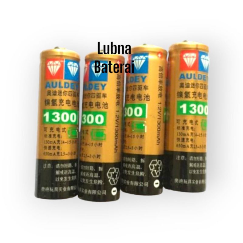 BATERAI CAS AULDEY 1300mAh 1.2v battery rechargeable auldey 1300 mAh AA