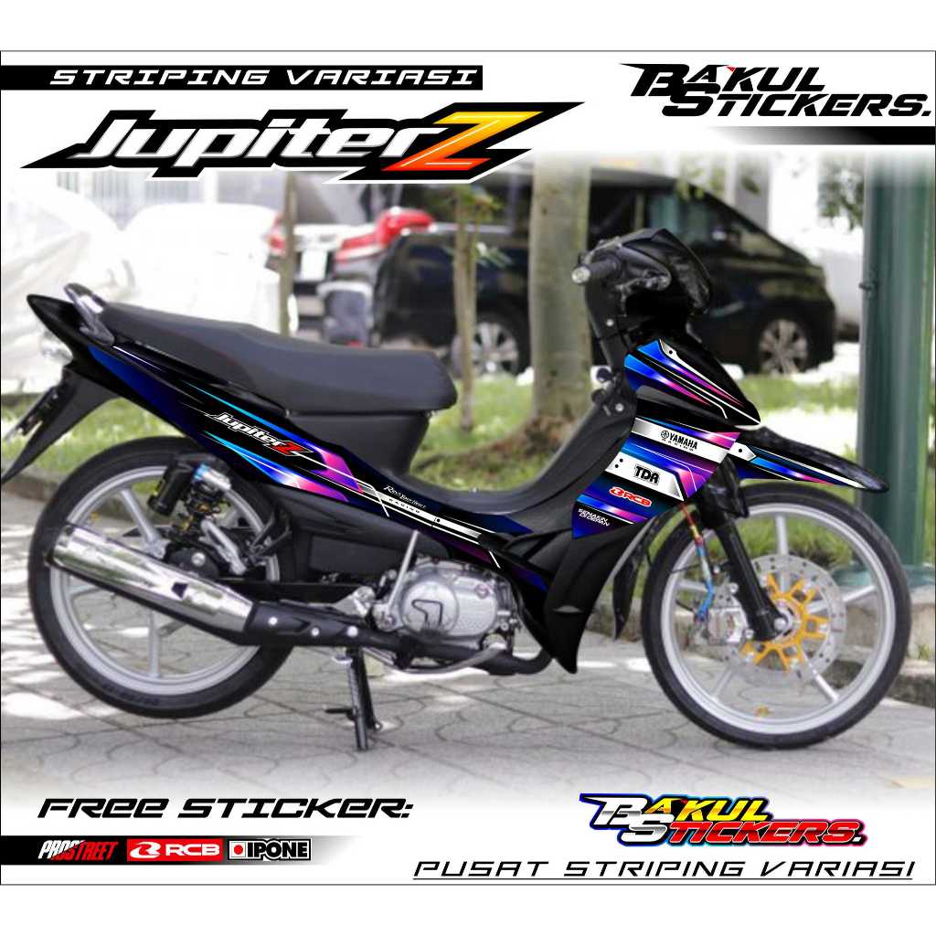 STRIPING VARIASI YAMAHASTRIPING VARIASI YAMAHA JUPITER Z BURHAN RACING STYLE / STICKER LIST VARIASI 