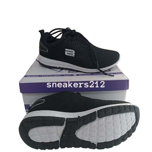 SEPATU SNEAKER SEKOLAH ANAK LAKI LAKI PEREMPUAN ANDO SEPATU PRIA WANITA HITAM PUTIH SD SMP SMA ORIGI