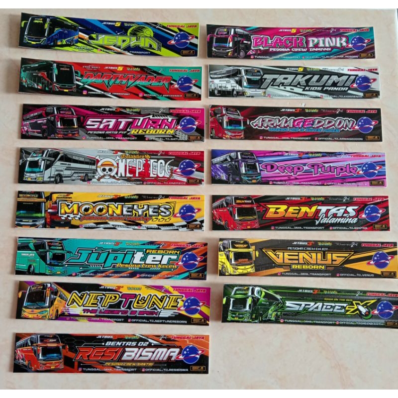 

Stiker Bis Tunggal Jaya lengkap ORI (15 unit)