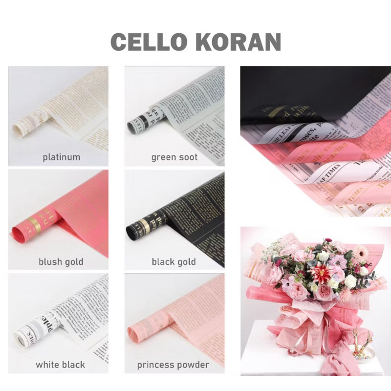 

Kertas Buket Paper Newspaper Flower Wrapping