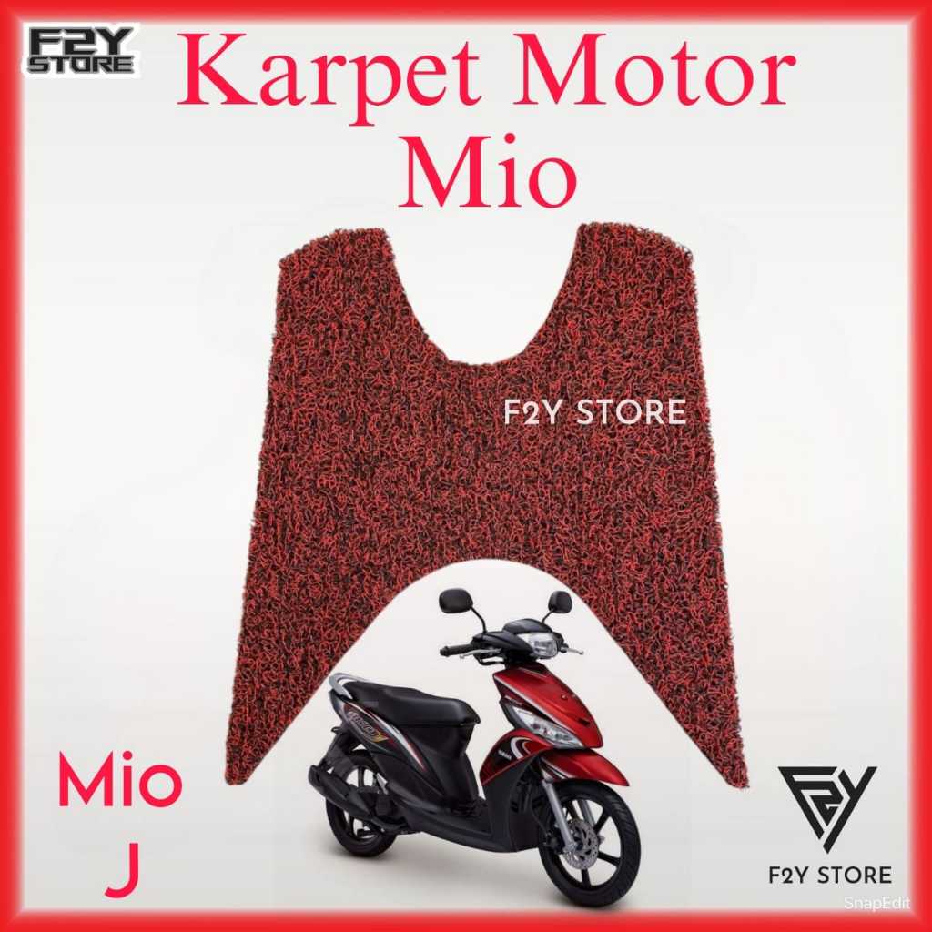 Karpet Motor Mio J Premium, Karpet Mie Mio, Pijakan Kaki Mio