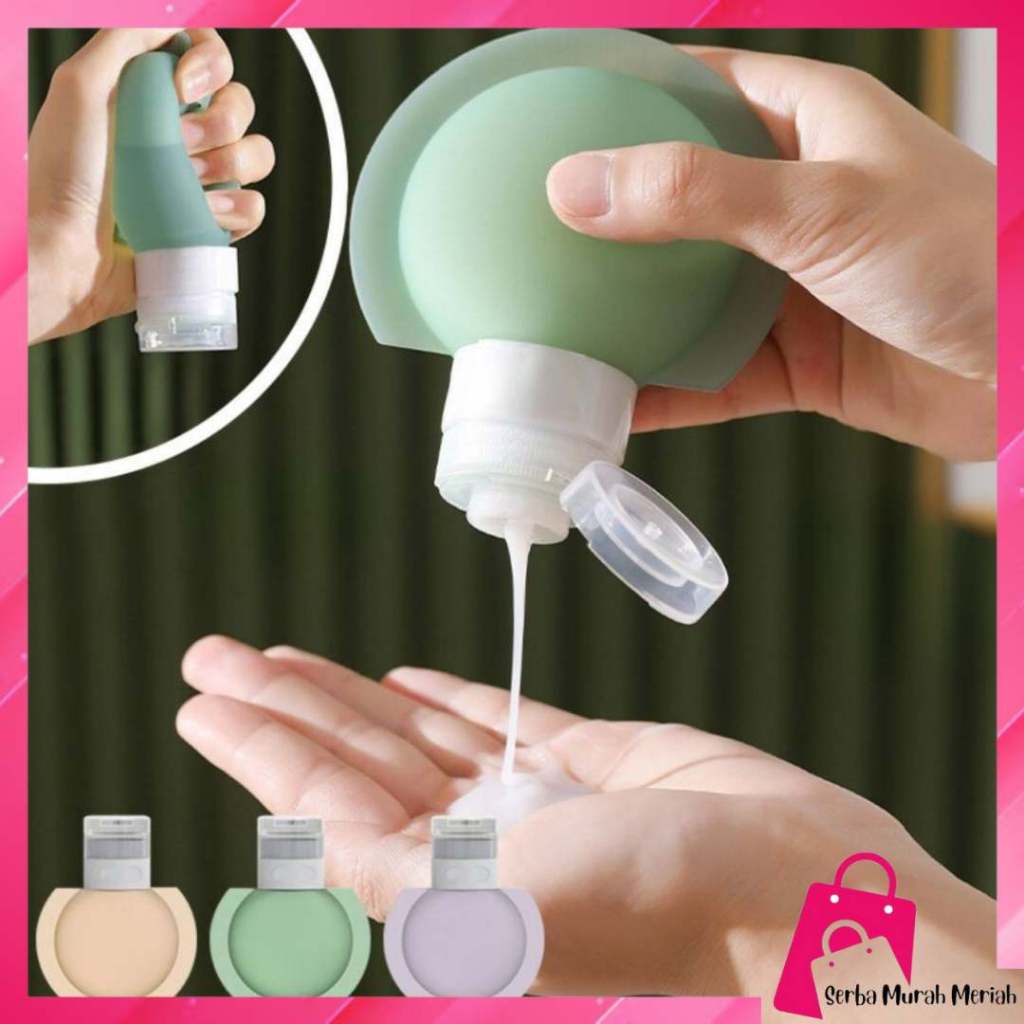 SMM-Refil Botol Sabun Shampoo Mandi / Botol Sabun Lotion Travel Traveling Soft Silikon / Botol  Make
