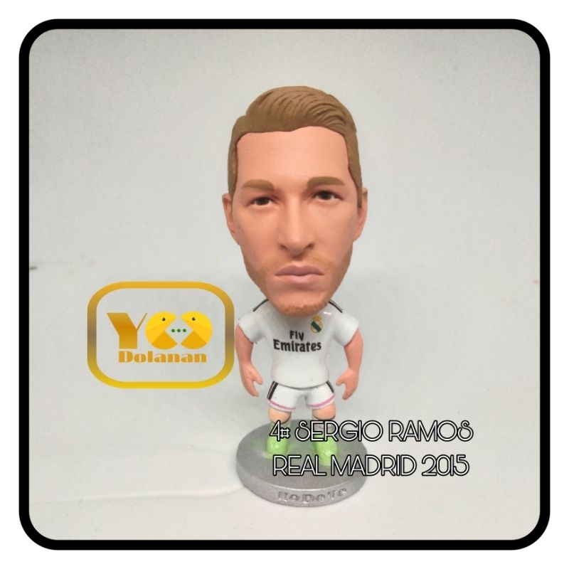 4# SERGIO RAMOS - REAL MADRID 2015 KODOTO SOCCERWE FIGURE PEMAIN BOLA