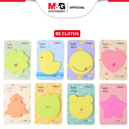 

M&G Lovely Shapes Neon Color Sticky Notes Lucu 60 Lembar Sheets 76x76mm Memo Label Sticker Bookmark
