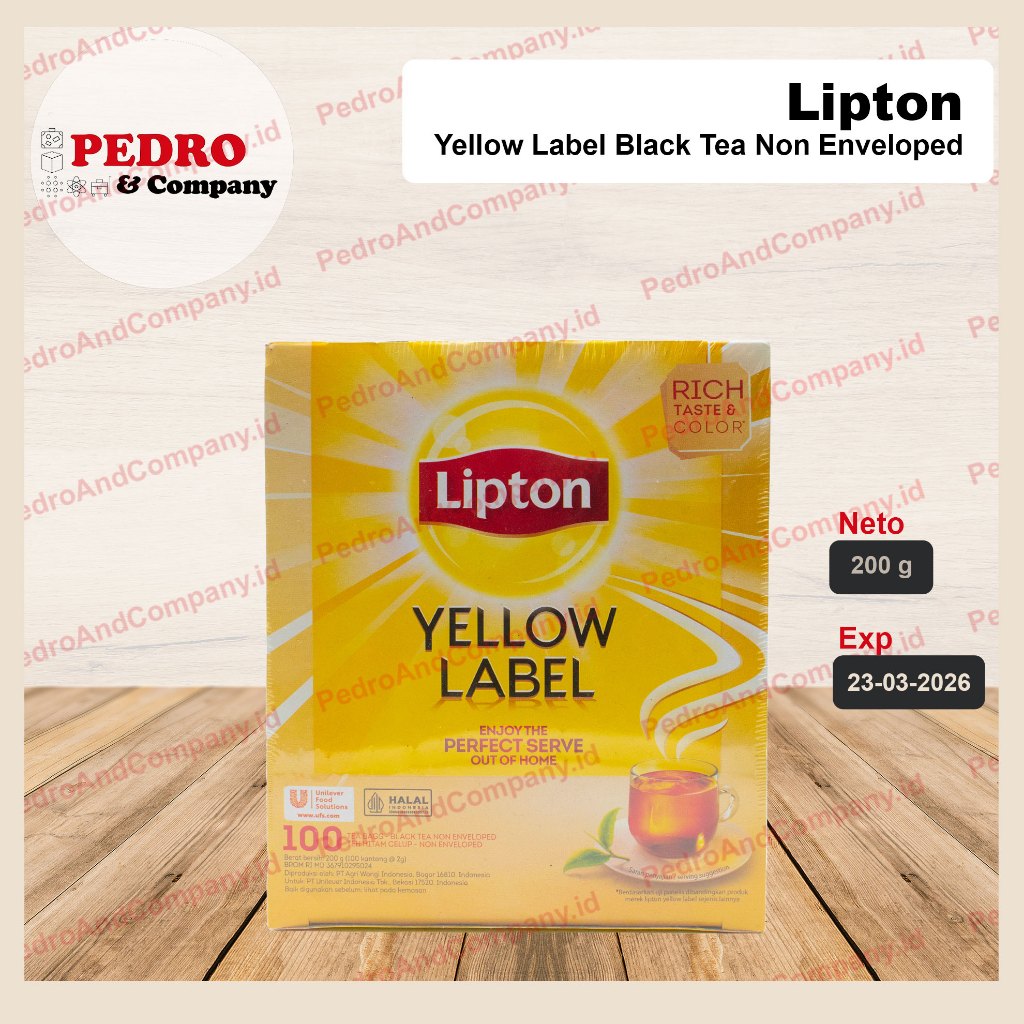 

Lipton yellow label black tea 100 bag 200 gram