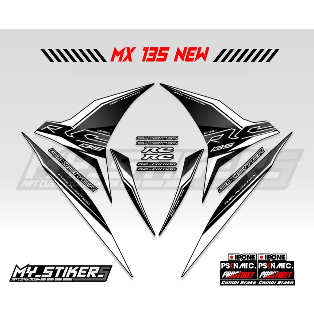 STRIPING JUPITER MX NEW 135 / STIKER MX 135 / STICKER NJMX / SETIKER / ECXITER 135 / SNIPER 135