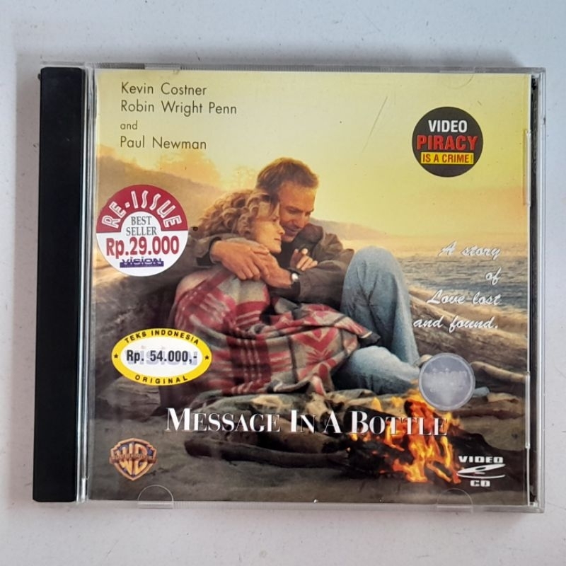 VCD Message in a Bottle Kevin Costner (1999) 2 Disc ORIGINAL Vision VideoCD