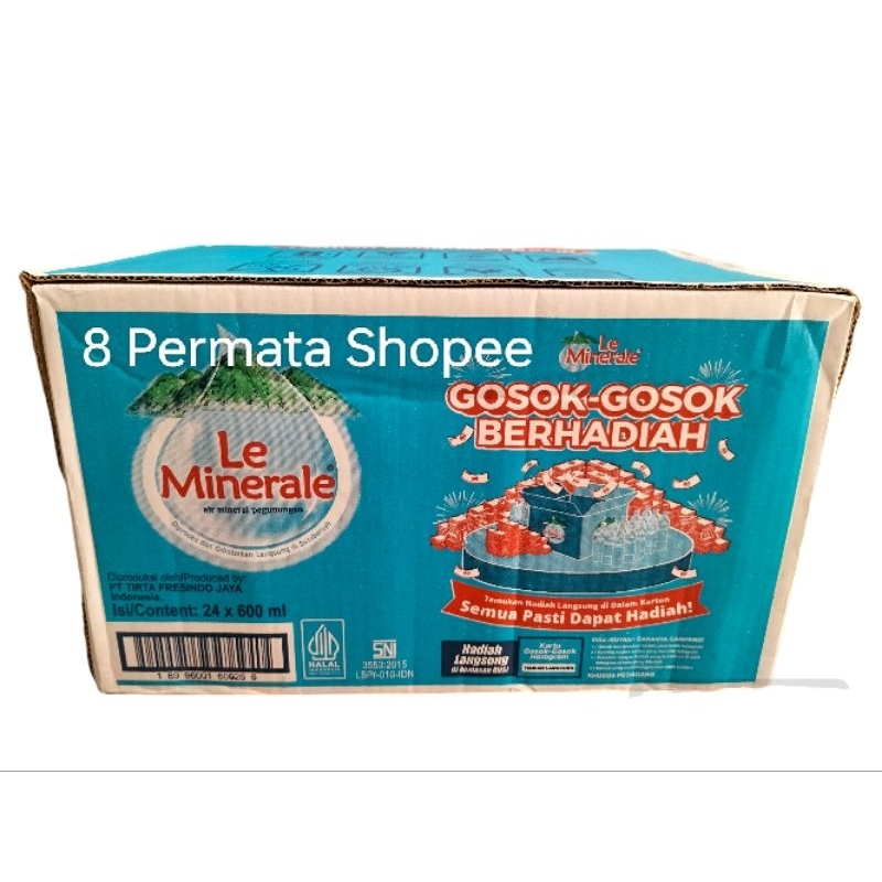 

LE MINERALE 600ml 1 dus Isi 24 Botol