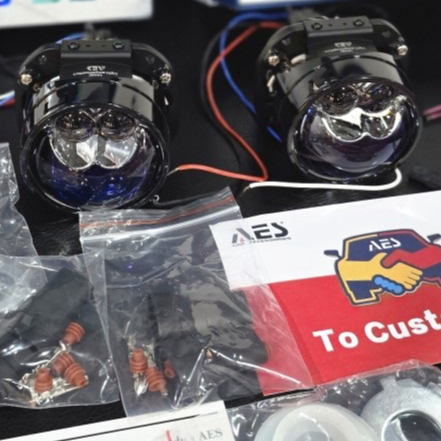 Projie biled bullaes turbo se 60watt sepasang double laser universal