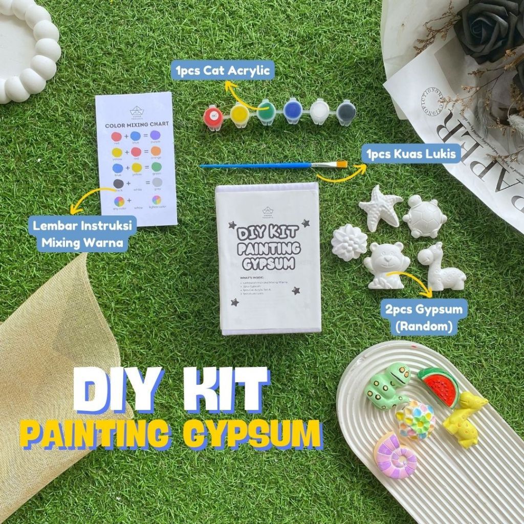 

Paket Kreasi DIY KIT PAINTING GYPSUM Gipsum Cat Sarung Tanggan Glitter Cup Aksesori Figurine Set Buat Sendiri Kreasi Kreatifitas Anak Kualitas Terbaik Harga Termurah Best Price Quality Seni Art Goodies Blimbing Indah Sablon Malang