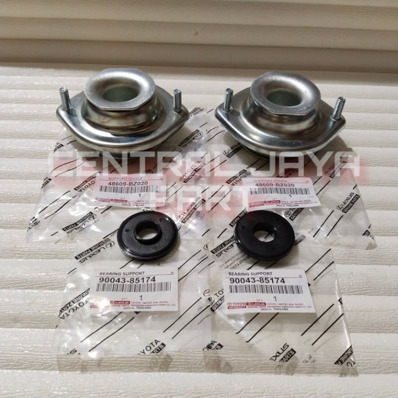 SUPPORT SHOCK+BEARING SUPPORT DEPAN AGYA AYLA SIRION SET 4PC ORIGINAL