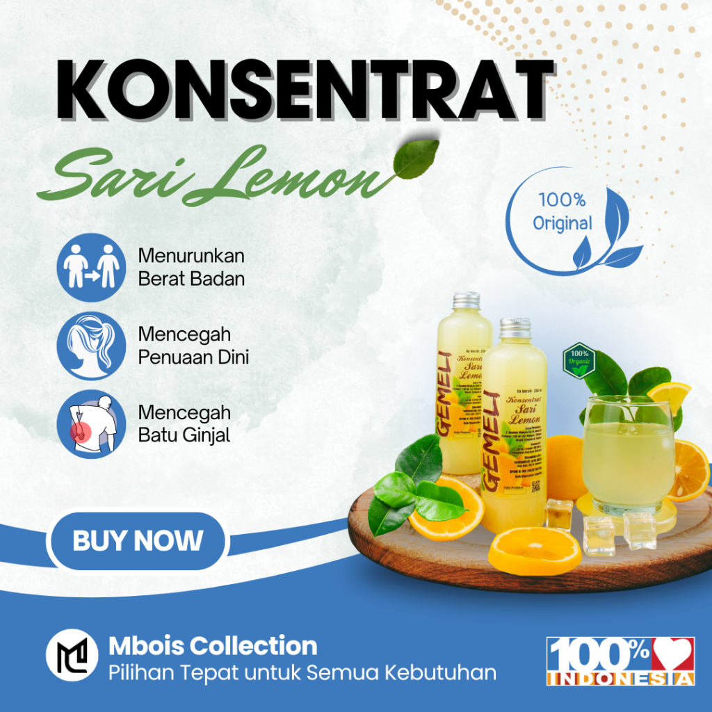 

Sari Lemon Murni Asli Lokal Jus Lemon Pure Fresh untuk Diet dan Detoks |Original BPOM Termurah 250ml