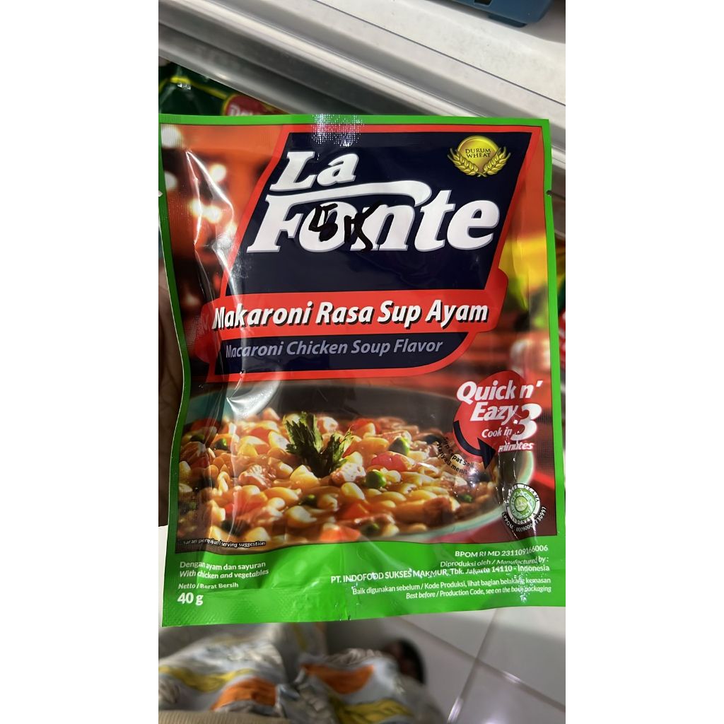 

LA FONTE MAKARONI RASA SUP AYAM