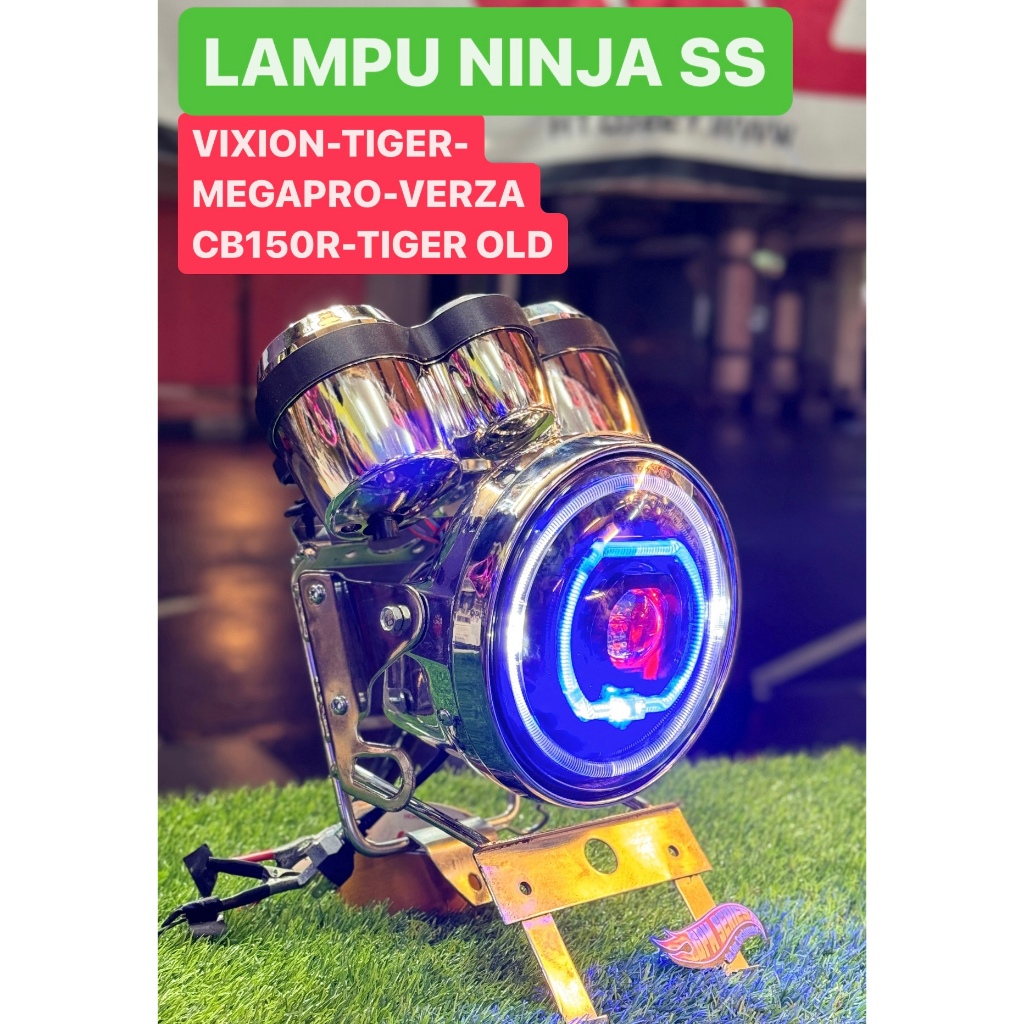 Lampu ninja ss biled 60w pnp tiger megapro cbr vixion old tilam megapro primus megapro hiu ninja ss 