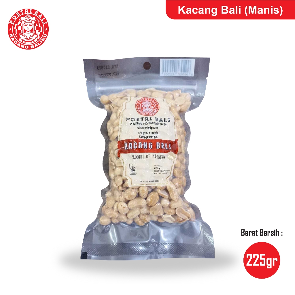 

Poetri Bali - Kacang Kapri Bali Manis 225 gram | Oleh-oleh Khas Bali