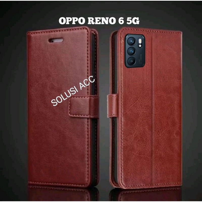 CASE HP OPPO RENO 6 5G CPH2251 FLIP COVER WALLET SARUNG HP CASING DOMPET RENO 6 5G