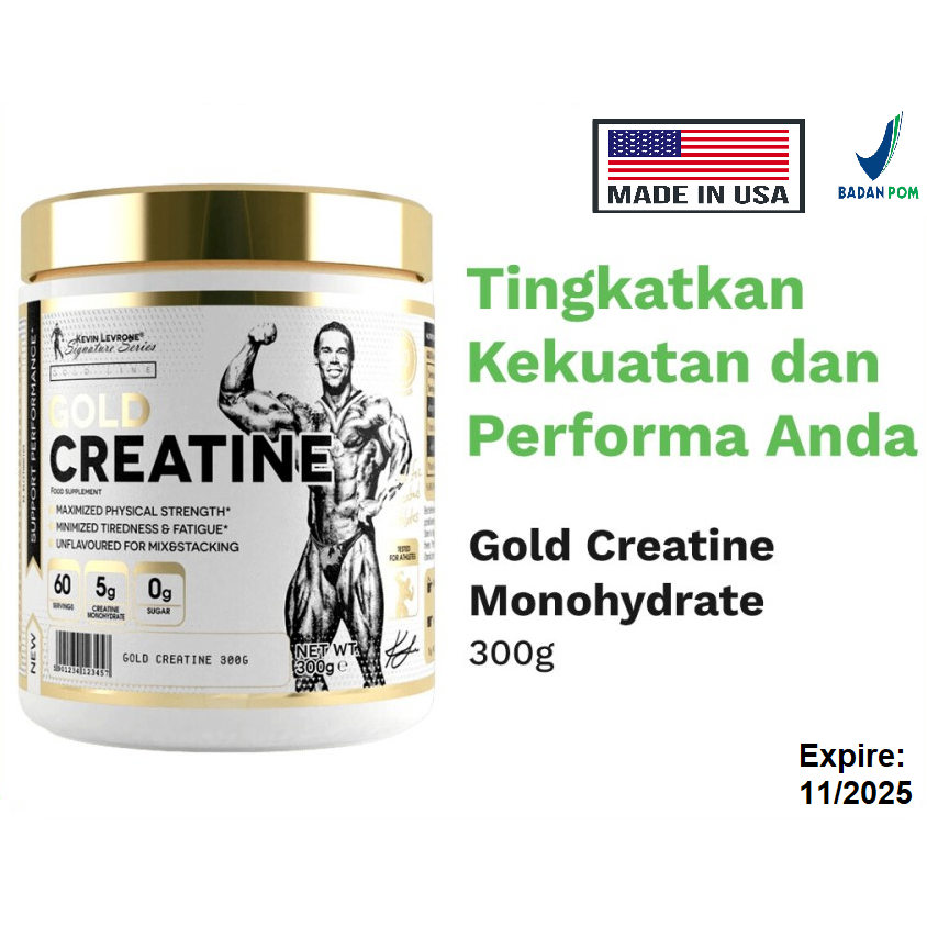 Kevin Levrone GOLD CREATINE MONOHYDRATE 300 Gram 60 Serving 300gram