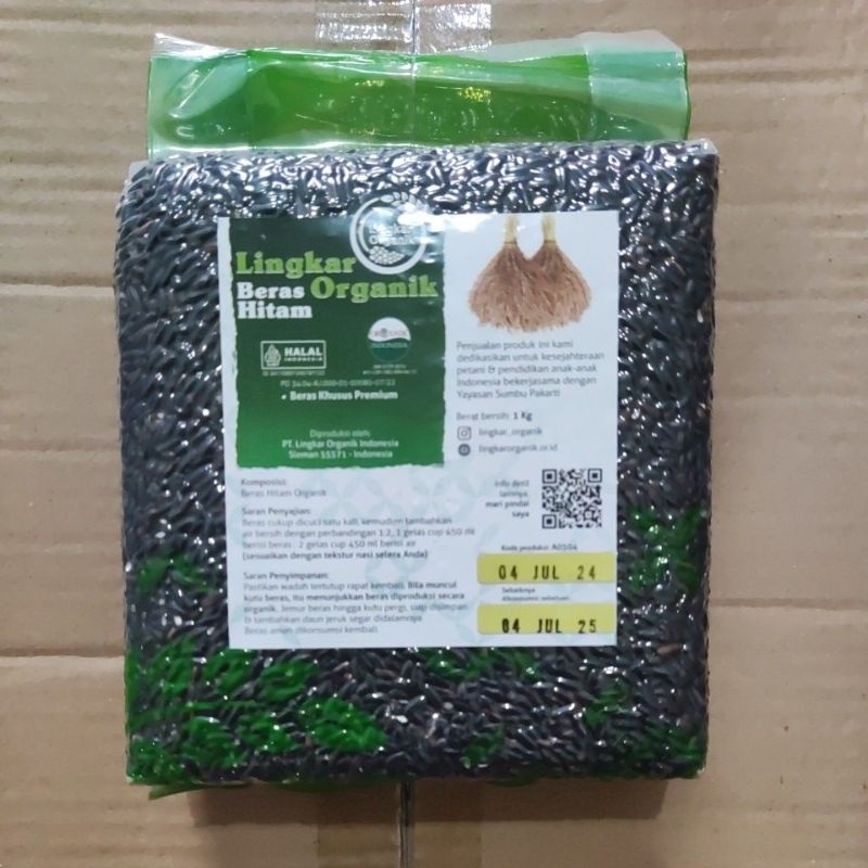

Beras Hitam Lingkar Organik 1 Kg