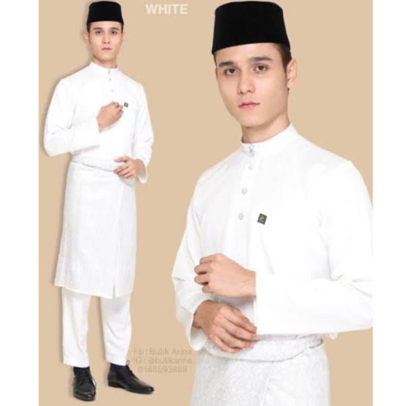 BAJU KOKO MELAYU PRIA DEWASA /SETELAN KOKO TELUK BELANGA KANCING 5 KOKO PRIA TRADISIONAL