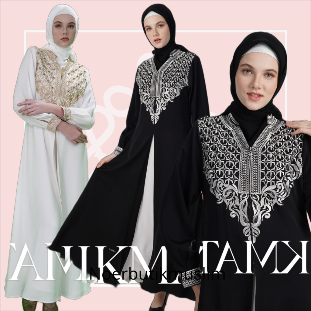 Hikmat Fashion Original A2111-02 Abaya Hikmat  noerbutikmuslim  Gamis turki Gamis turkey Abaya turke