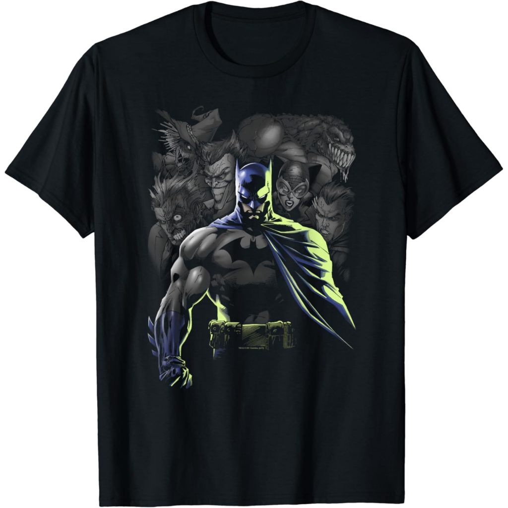 Baju Dewasa Batman Villains Unleashed T-Shirt Fashion Pakaian Atasan Kaos Laki Pria Wanita Model Ter