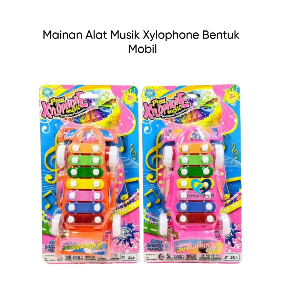 Mainan Anak Musik Gamelan Bentuk Mobil/Mainan Anak Alat Musik Xylophone