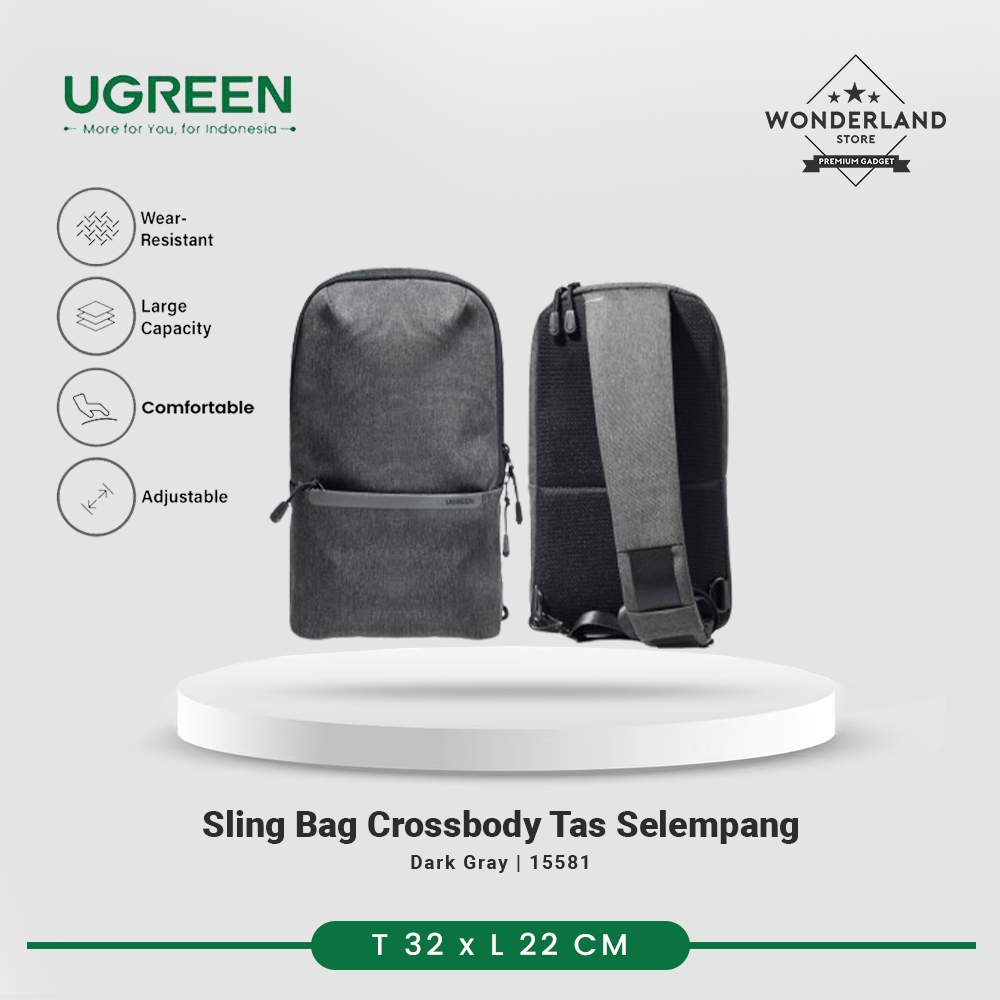 Ugreen Cross Bodybag Tas Slempang Tas Selempang Sling Bag Multifungsi 15581 - Wonderland Store Malan