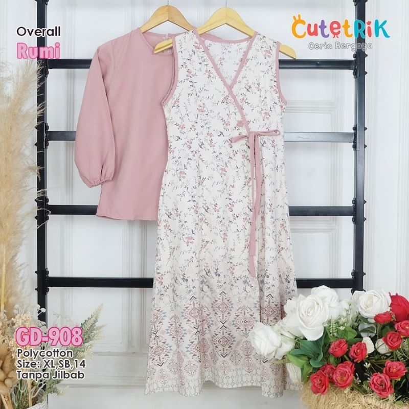 Baju Anak Perempuan Overall Rumi by Cutetrik