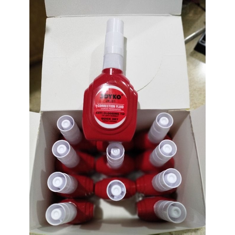 Tip ex joyko \ tip x cair \ tip x botol \ tip ex cepet kering \ 3pcs