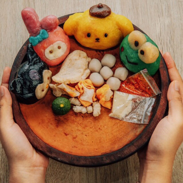 

Baso aci isi ayam suwir karakter sanrio lucuu
