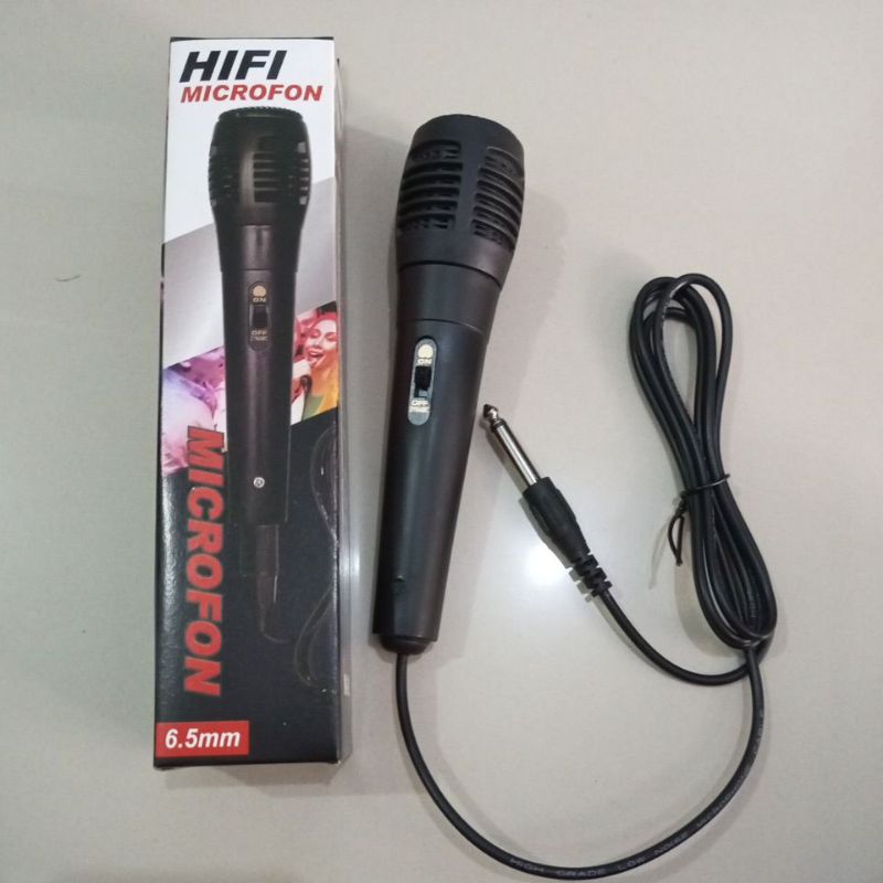 Mic Karaoke Microfon Micropon Mic Kabel Jack Besar + pack