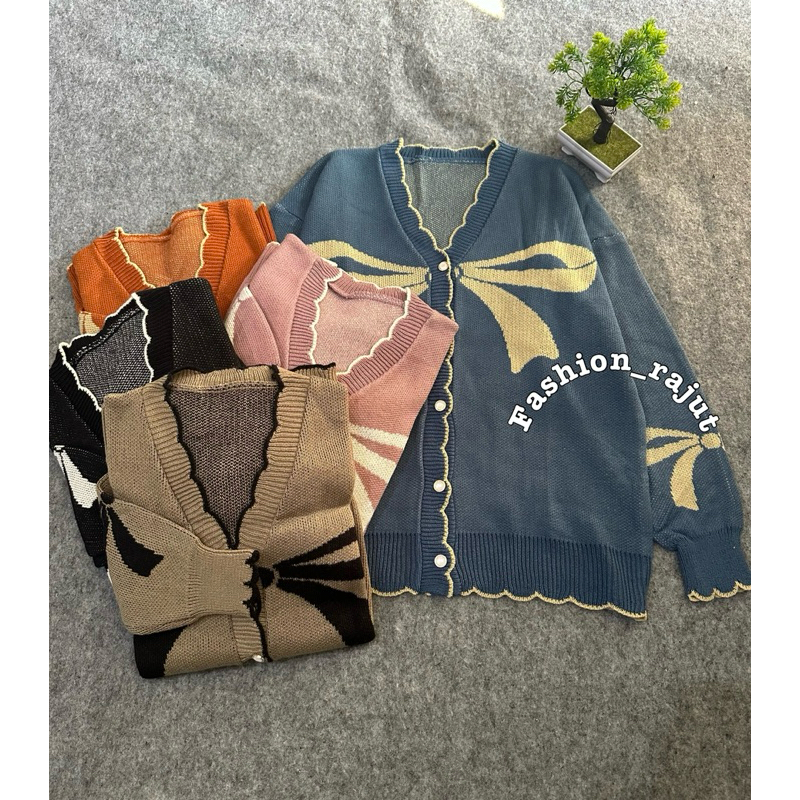 Yolanda Cardigan Rajut Oversize Wanita