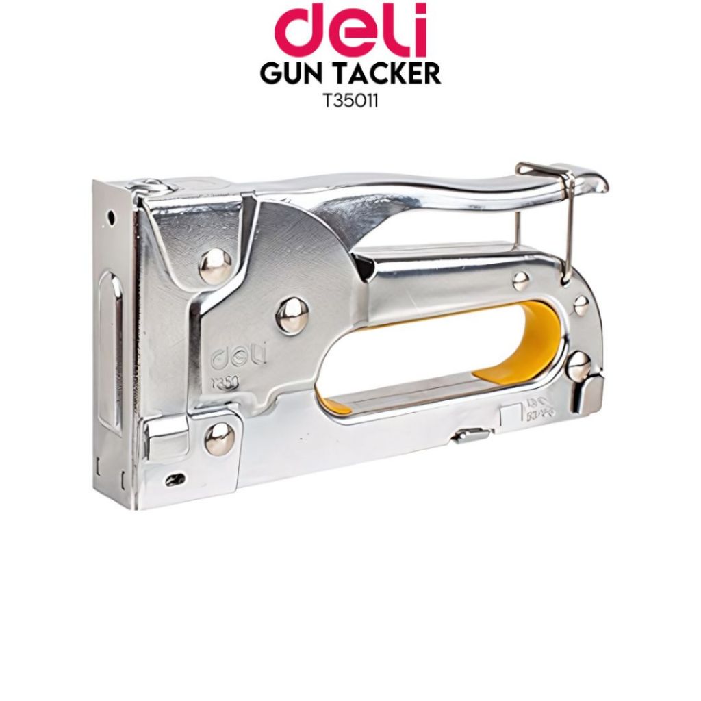 

Deli Staples Tembak ET35011 Jilid Metal Tacker dengan 800pcs staples 8mm 210 190 30 mm