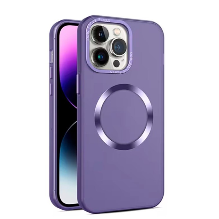 BUMS - MAGSAFE Color Invisible Magnetic Stand Casing Handphone iPhone 11 12 13 13PRO 14 14PRO - Corn