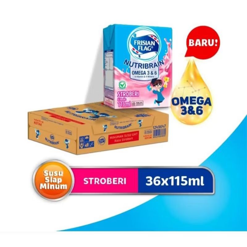 

Frisian Flag kotak Mini Rasa Strawberry 36 x 115ml