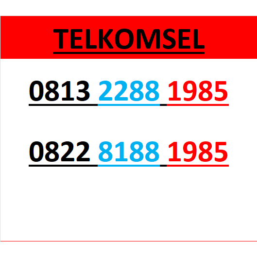 Nomor cantik telkomsel simpati 4g 5g seri tahun 1985 r600
