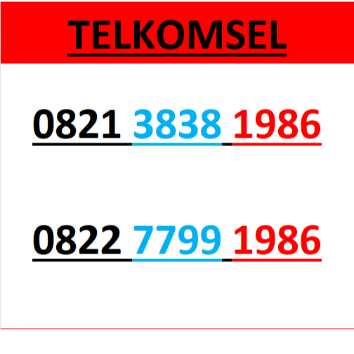 Nomor cantik telkomsel simpati 4g 5g seri tahun 1986 r1000