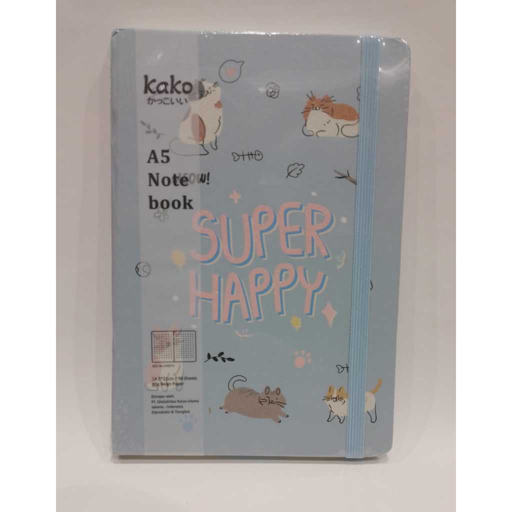 

KAKO NOTEBOOK HC A5 SUPER HAPPY PETS KKHC-13398 - GRAMEDIA BSD CITY