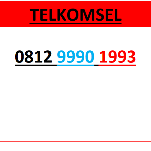 Nomor cantik telkomsel 4G 5G seri tahun 1993 0B12 9990 1993 r1200