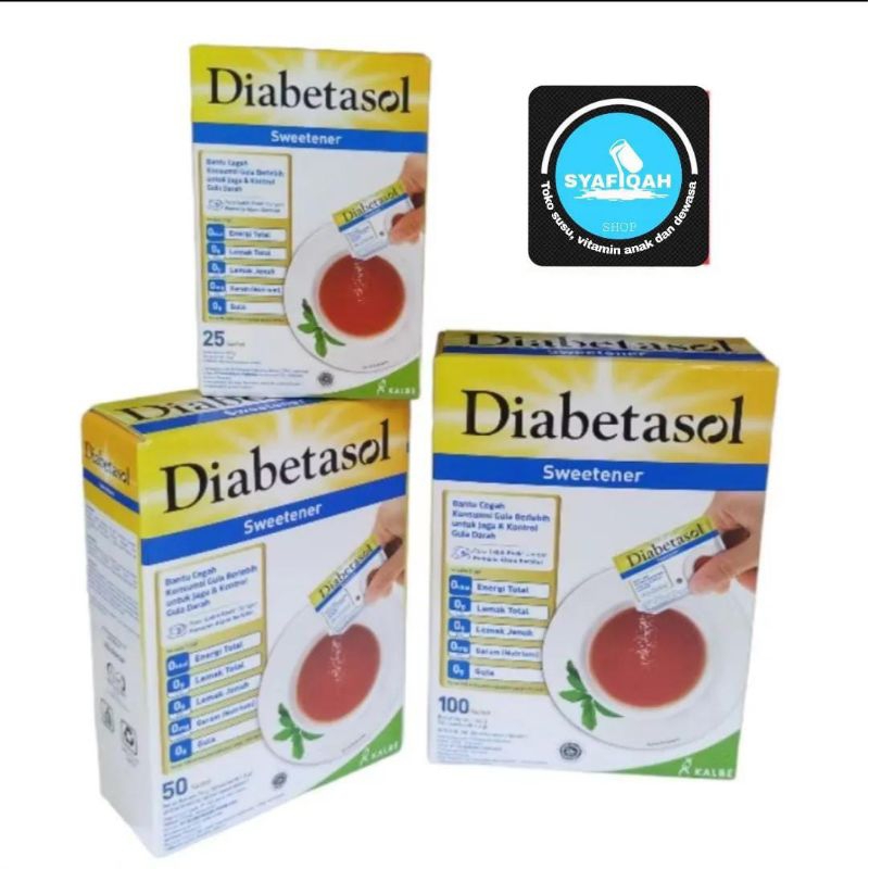 

Diabetasol sweetener 25sachet,50sachet dan 100 sachet
