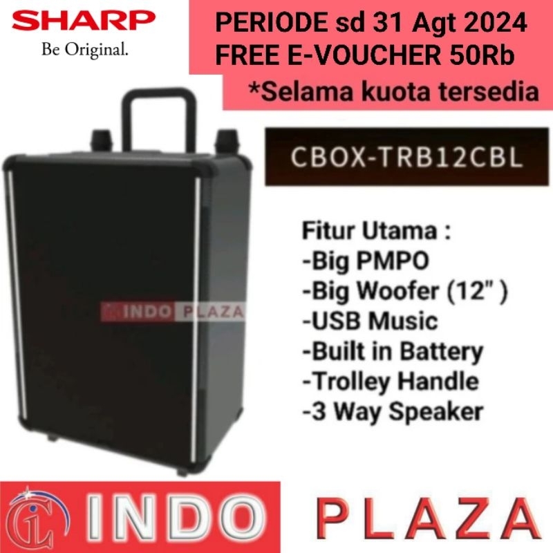 SPEAKER SHARP TROLLEY CBOX-TRB12CBL